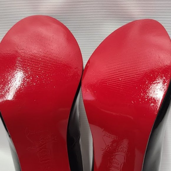 Christian Louboutin Black Patent Leather Heels - Picture 13 of 16